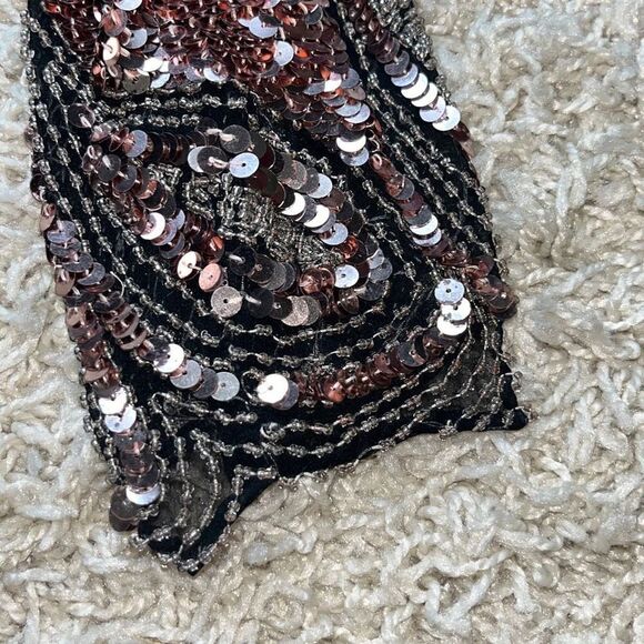 GORGEOUS 80's PINK Oleg Cassini Beaded and Sequin Top. Small 100% Silk Beautiful - Picture 16 of 16